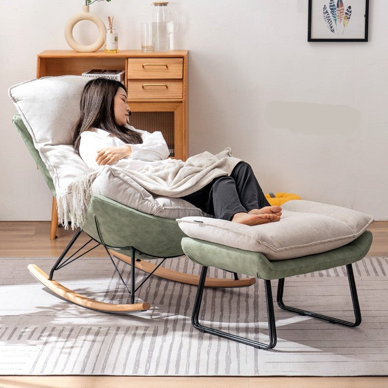 Mid Century Modern Rocking Armchair)