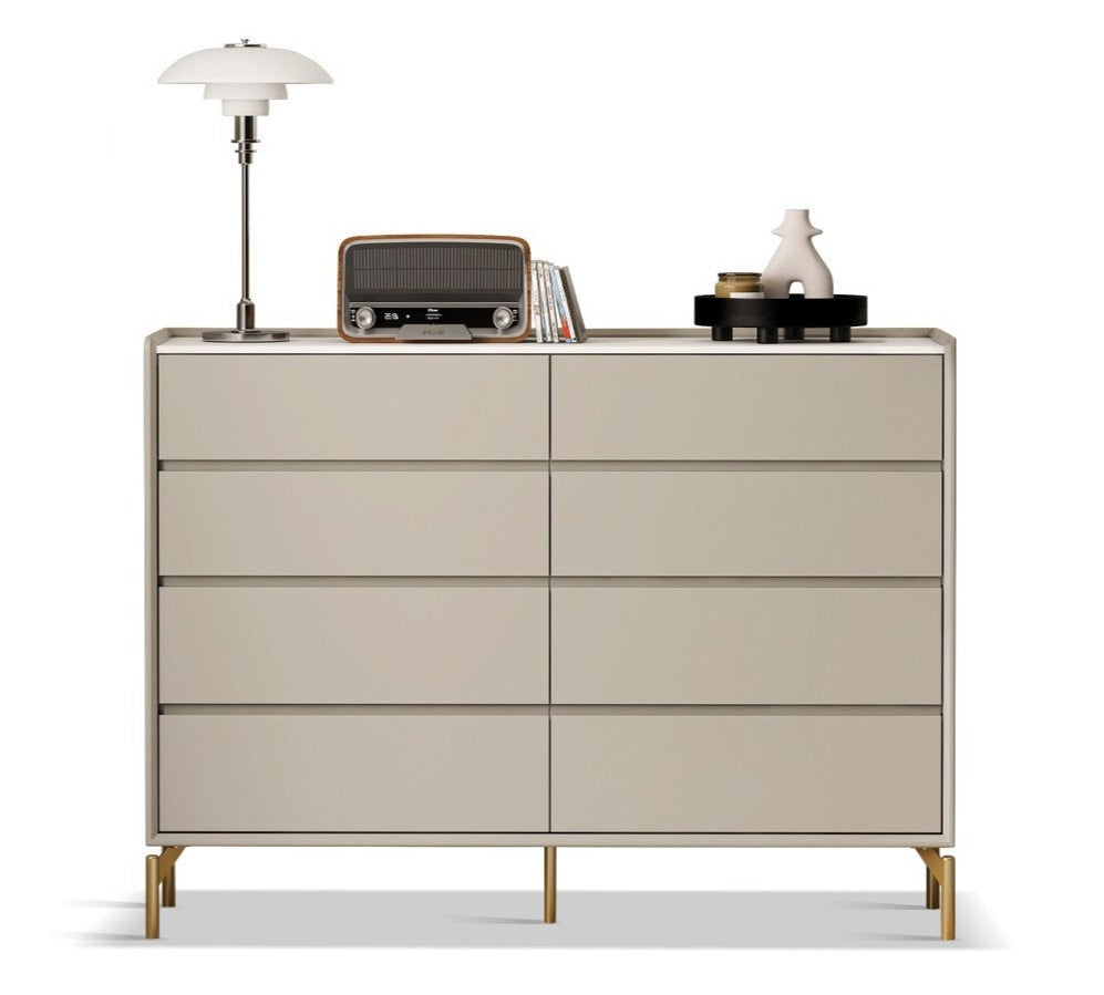 Chest of drawers poplar solid wood slate top"+