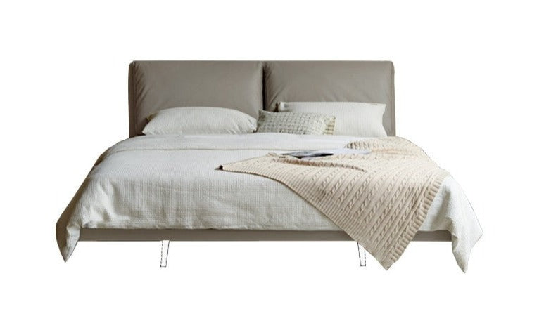 Suspension Technology Fabric Bed,Leather Bed with Light