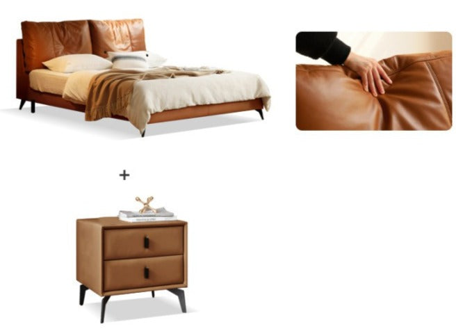 American Cow Leather First Layer Bed