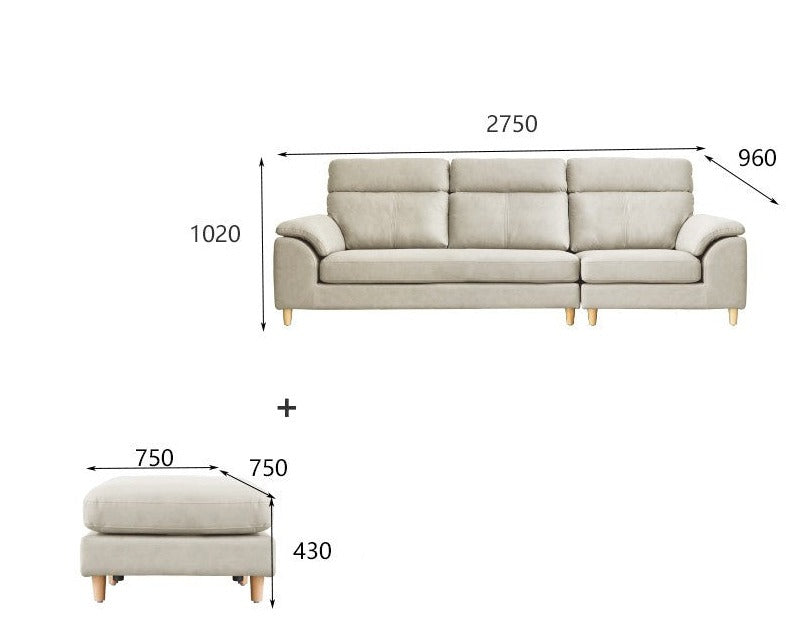 Technology fabric Scandinavian sofa+