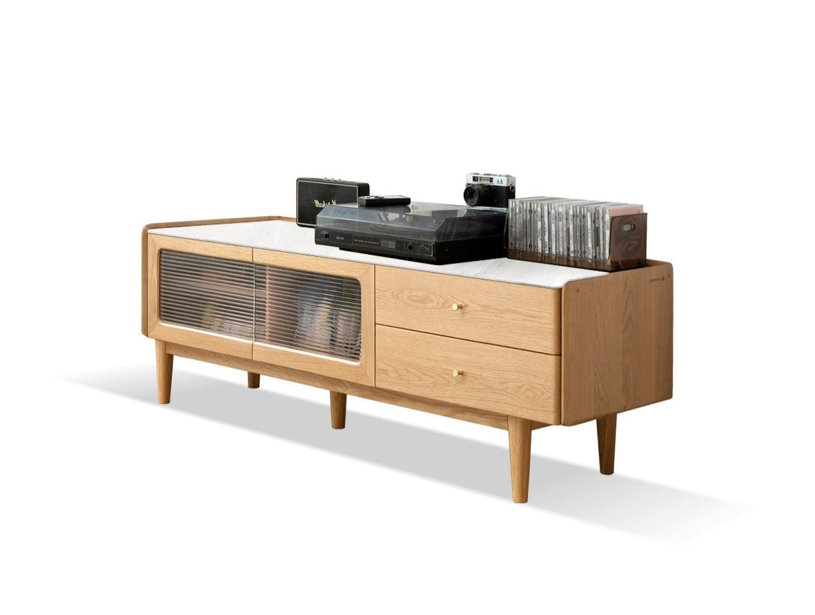TV stand solid wood Rock Slab"