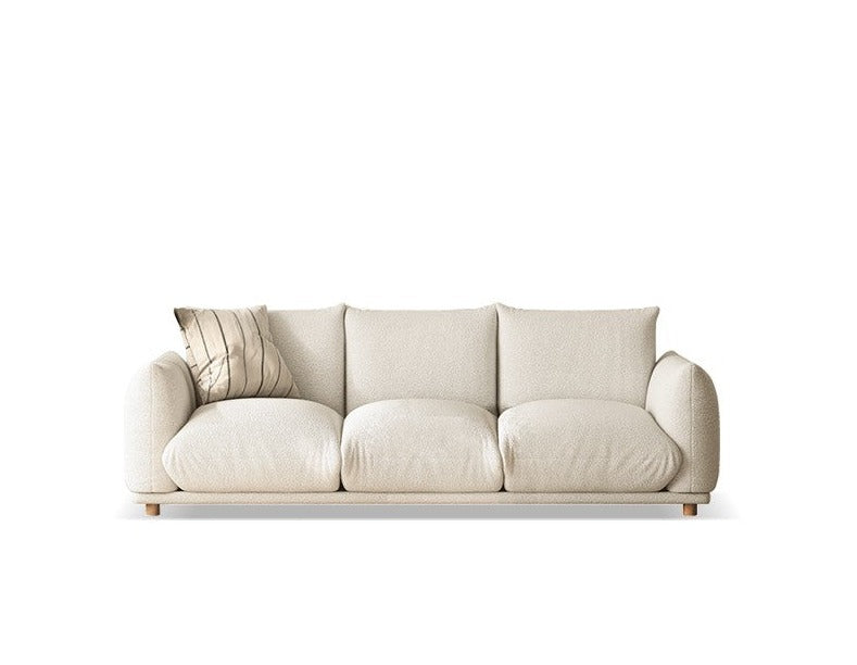 Sofa wabi-sabi style lamb velvet"