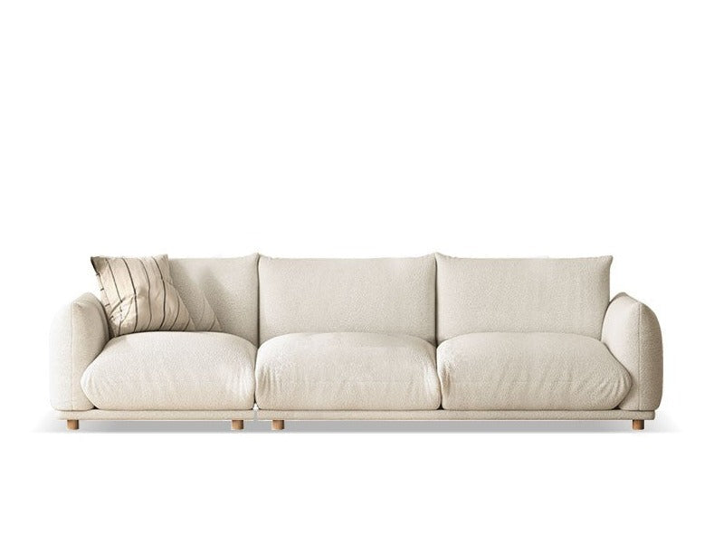 Sofa wabi-sabi style lamb velvet"