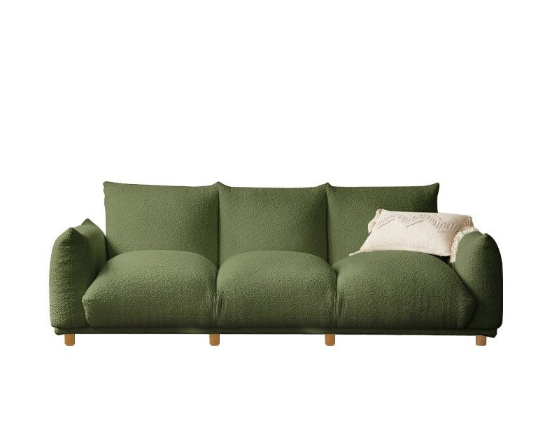 Sofa wabi-sabi style lamb velvet"