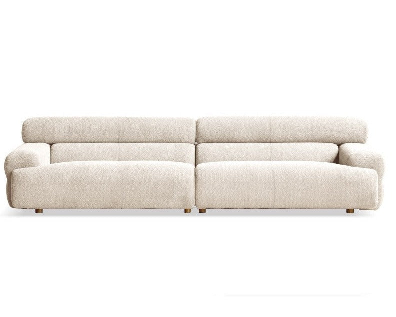 Velvet Three-seat Modular Fabric Sofa.