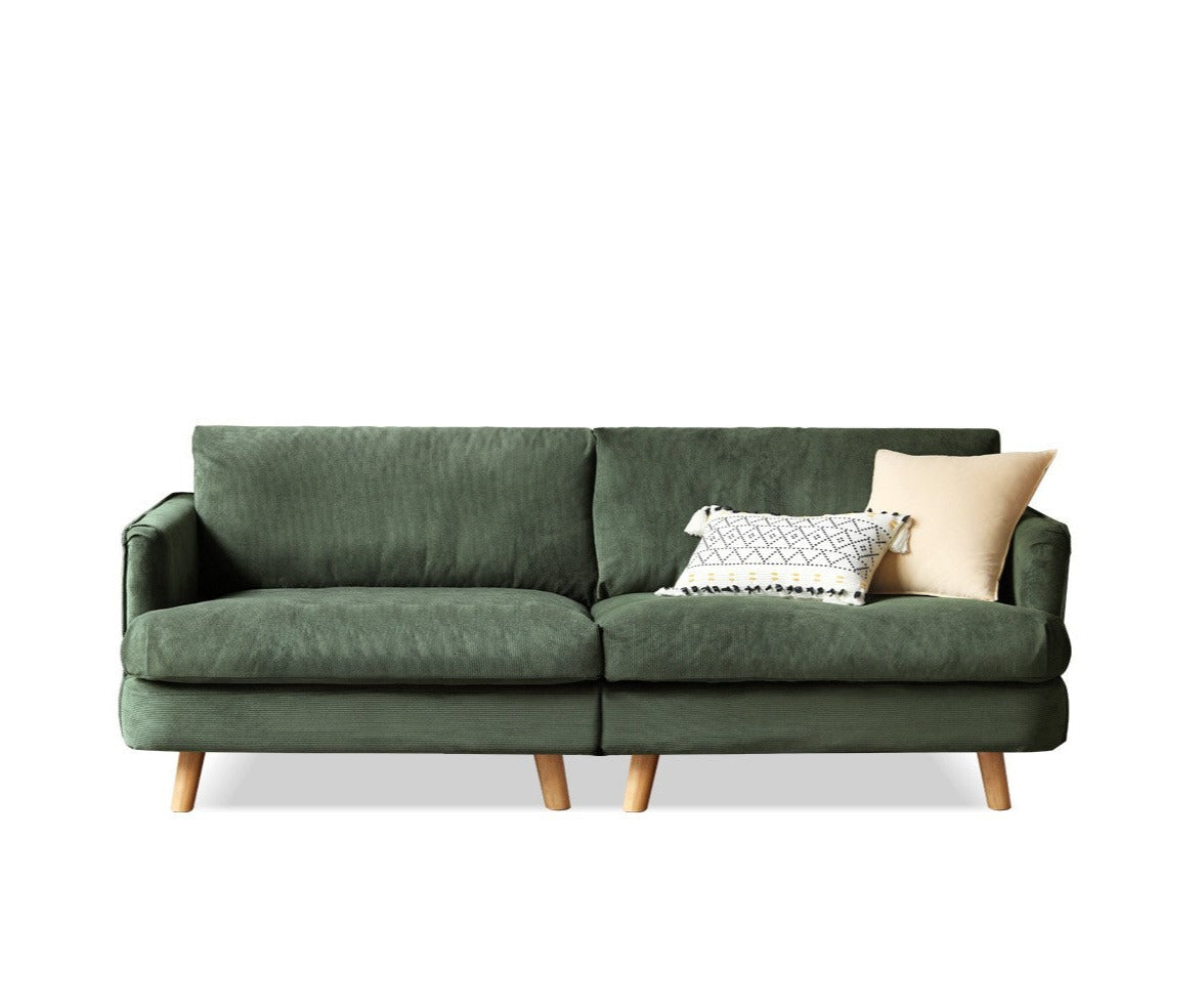 Velvet Retro Straight-row Sofa