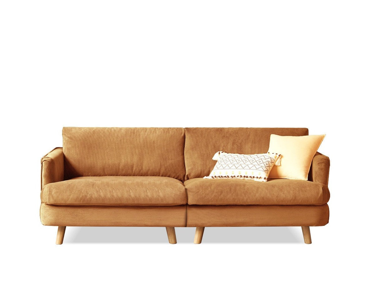 Velvet Retro Straight-row Sofa
