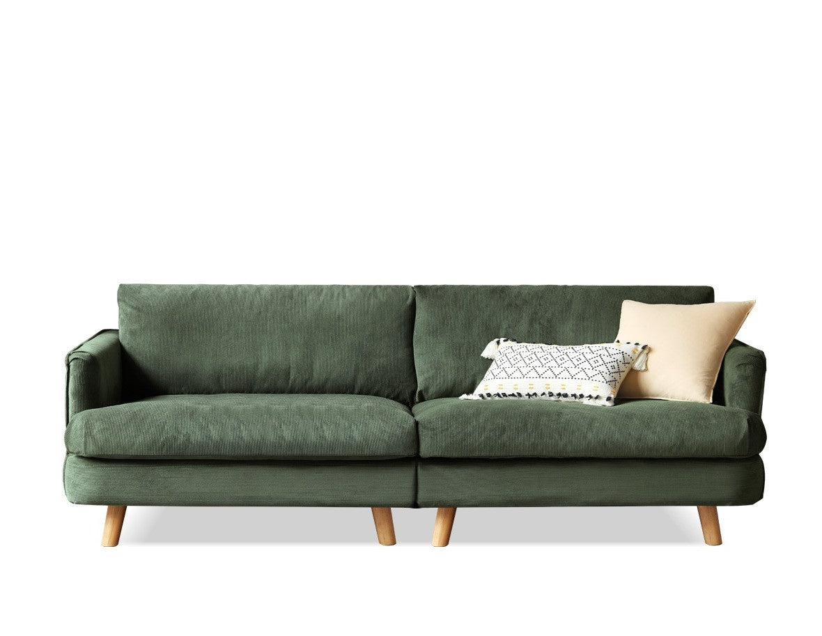 Velvet Retro Straight-row Sofa