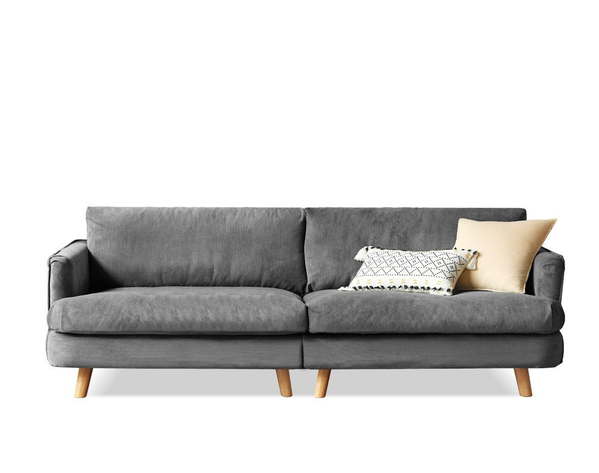 Velvet Retro Straight-row Sofa