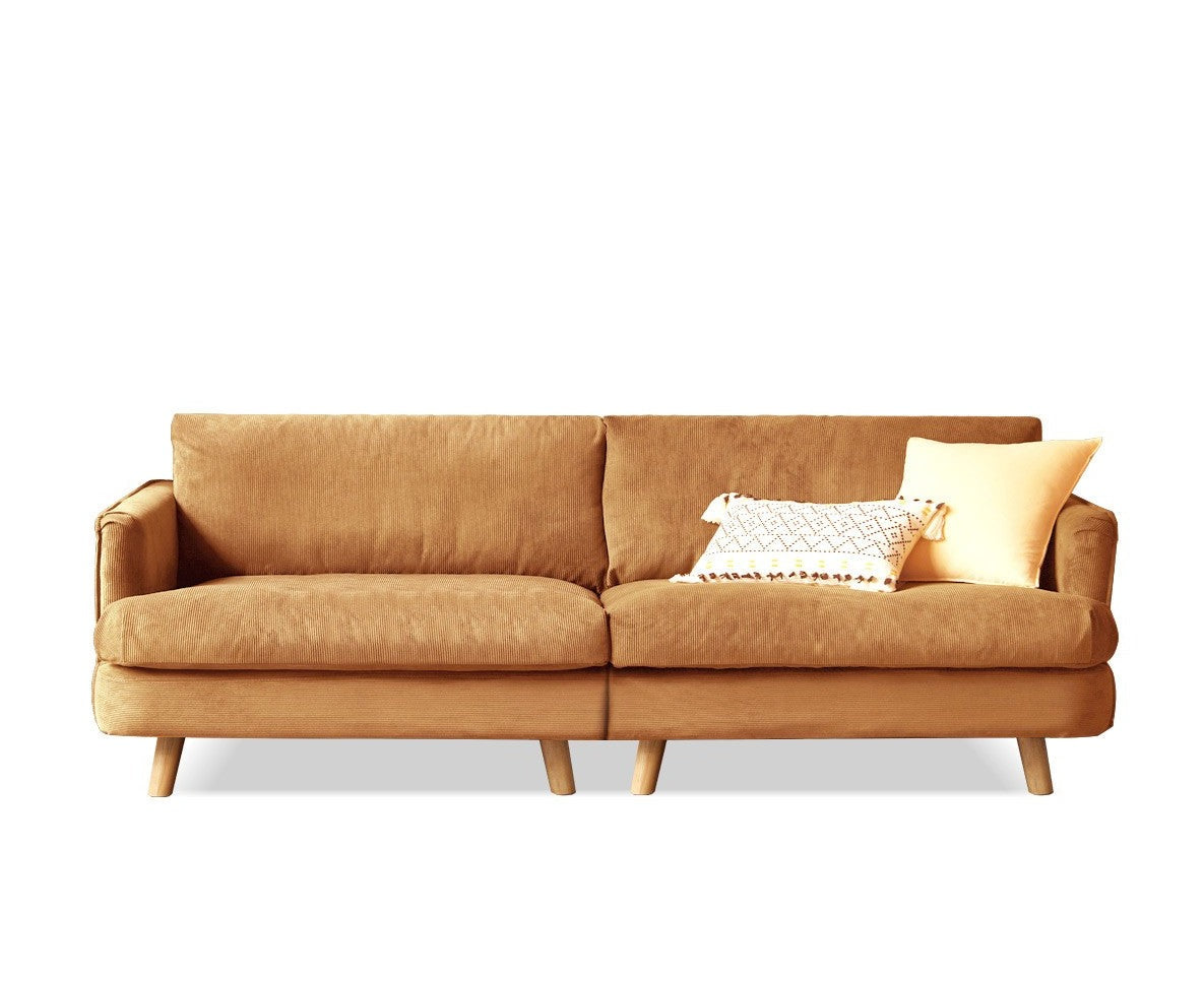 Velvet Retro Straight-row Sofa