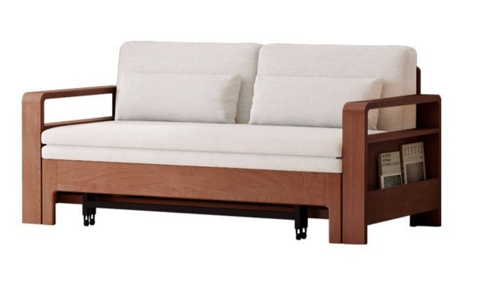 Oak Solid Wood Multi-function Sleeper Sofa.