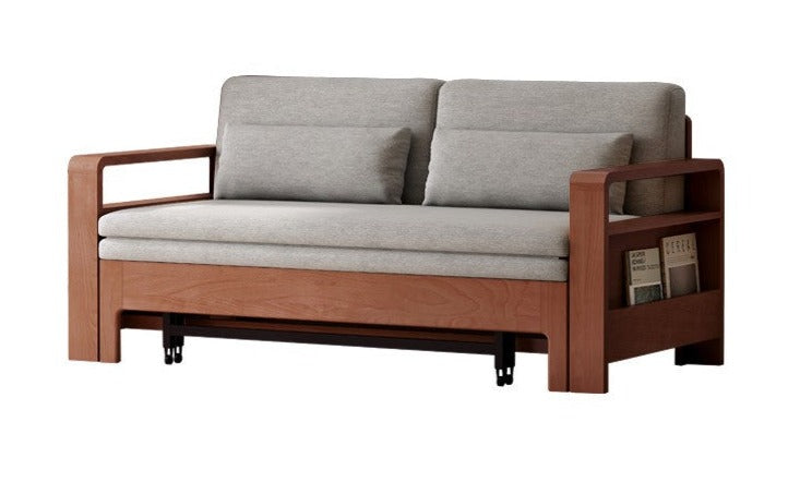Oak Solid Wood Multi-function Sleeper Sofa.