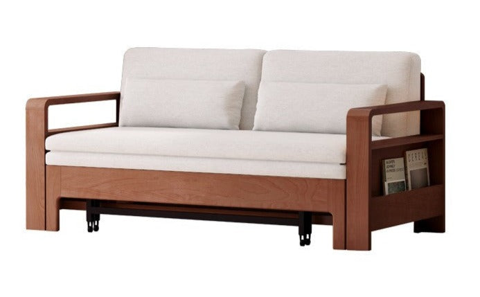 Oak Solid Wood Multi-function Sleeper Sofa.
