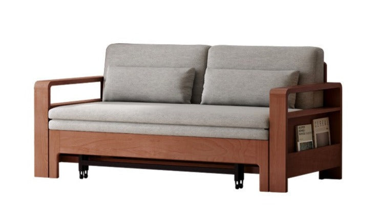 Oak Solid Wood Multi-function Sleeper Sofa.