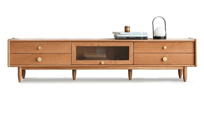 Cherry Solid Wood TV Stand.