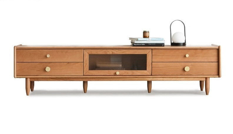 Cherry Solid Wood TV Stand.