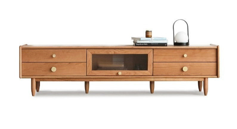 Cherry Solid Wood TV Stand.