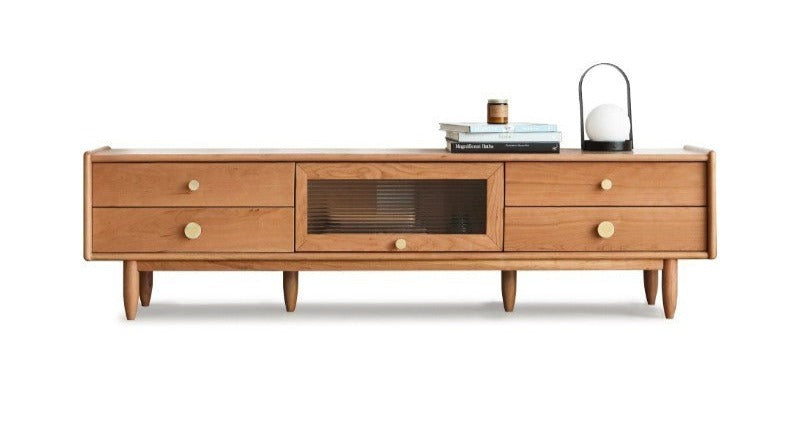 Cherry Solid Wood TV Stand.