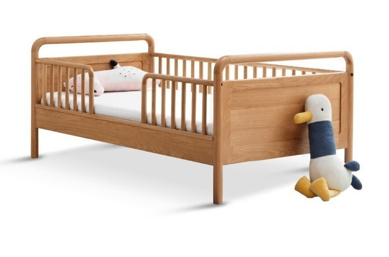 Oak Solid Wood Multi-functional Toddler Bed