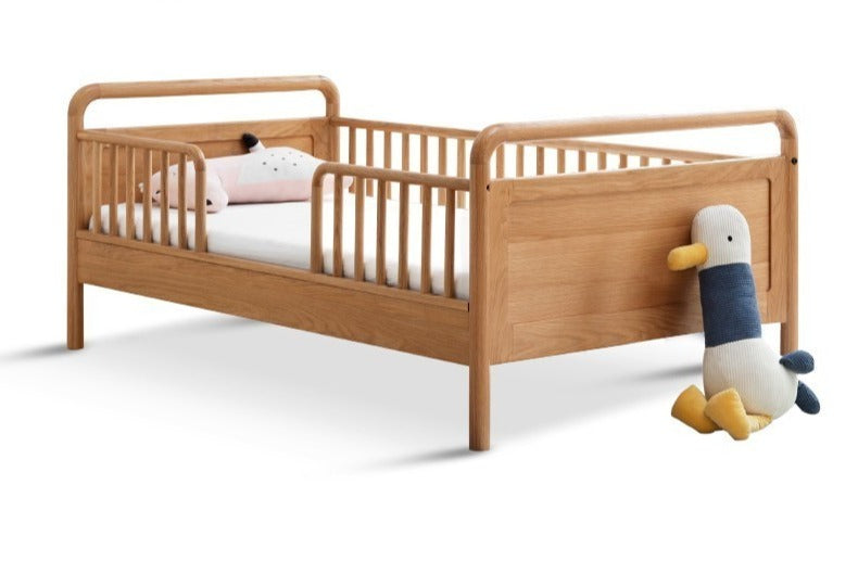 Oak solid wood multi-functional Toddler Bed<