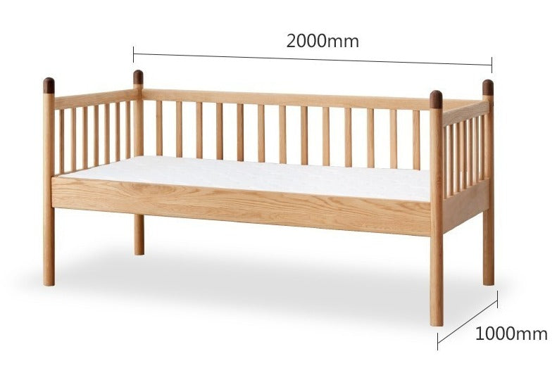 Oak Solid Wood Multi-functional Toddler Bed
