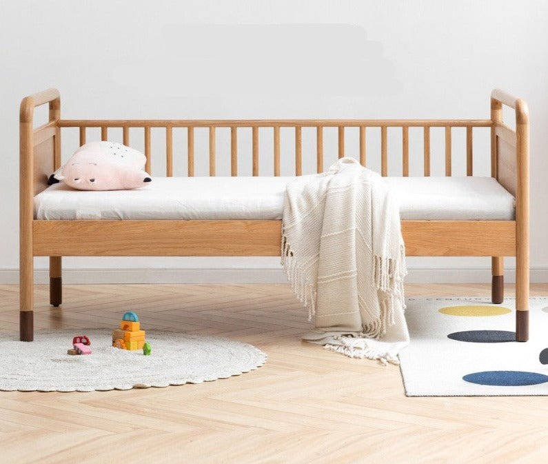 Oak Solid Wood Multi-functional Toddler Bed