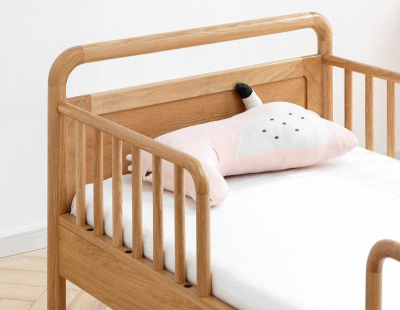 Oak Solid Wood Multi-functional Toddler Bed