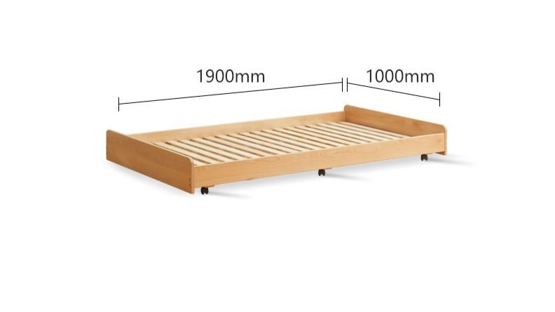 Beech Solid wood Space-saving bunk bed , mother's helper bed<