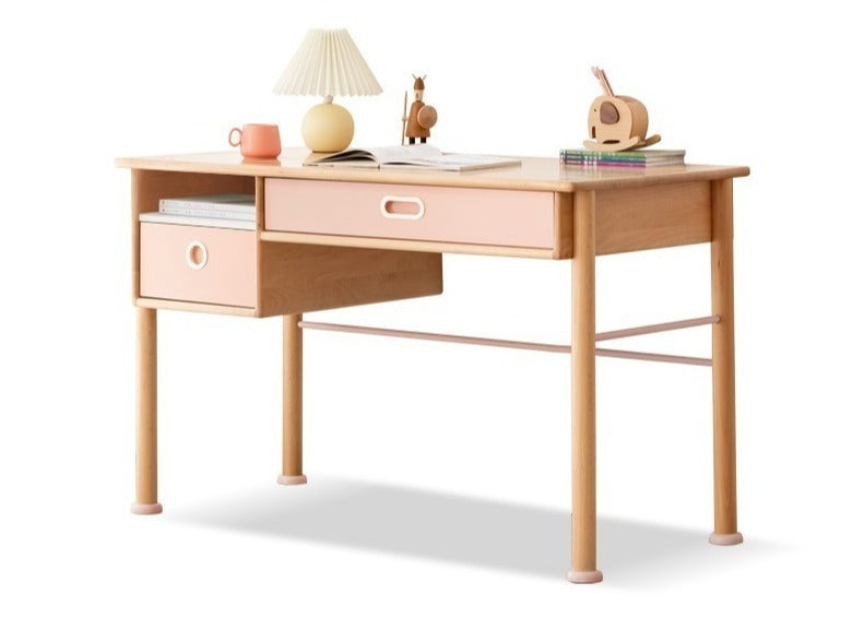 Multi-functional colorful study desk with storage"