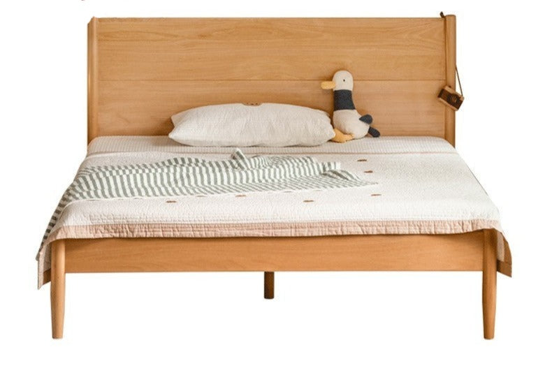 Beech solid wood Bed simple boys and girls<