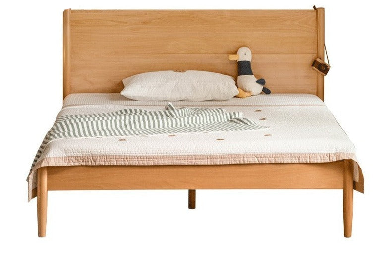 Beech solid wood Bed simple boys and girls<