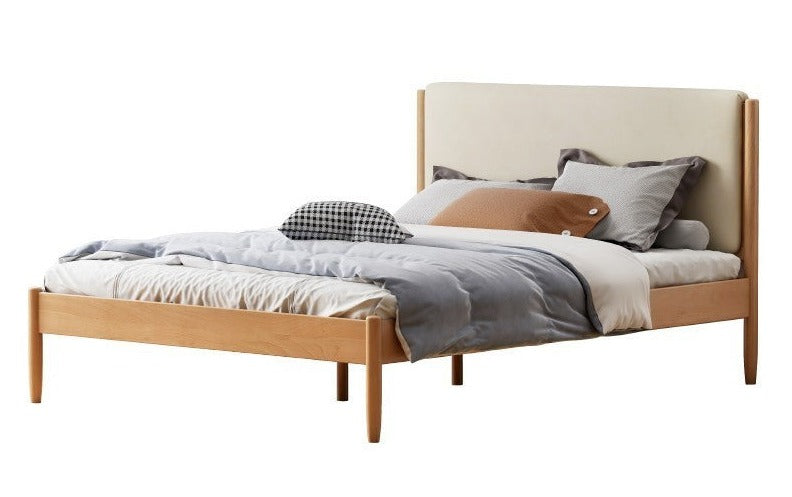 Beech solid wood Bed simple boys and girls<