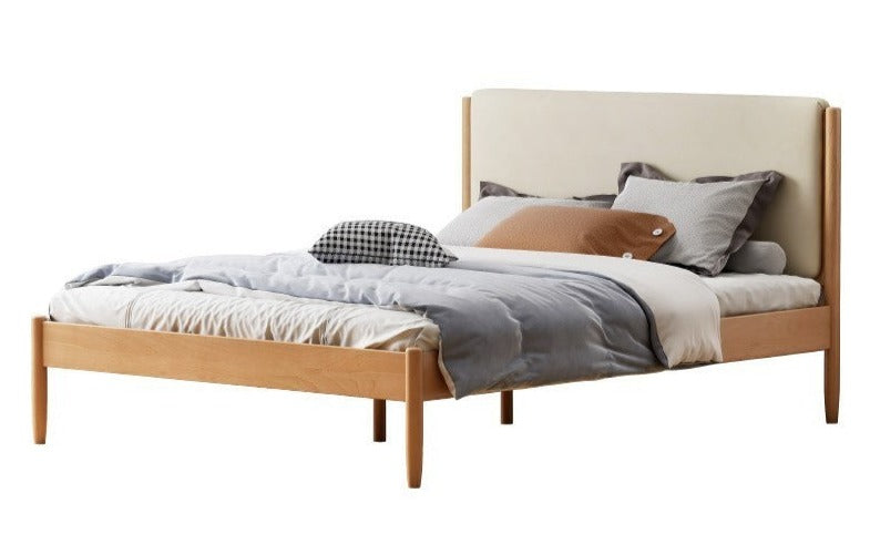 Beech solid wood Bed simple boys and girls<