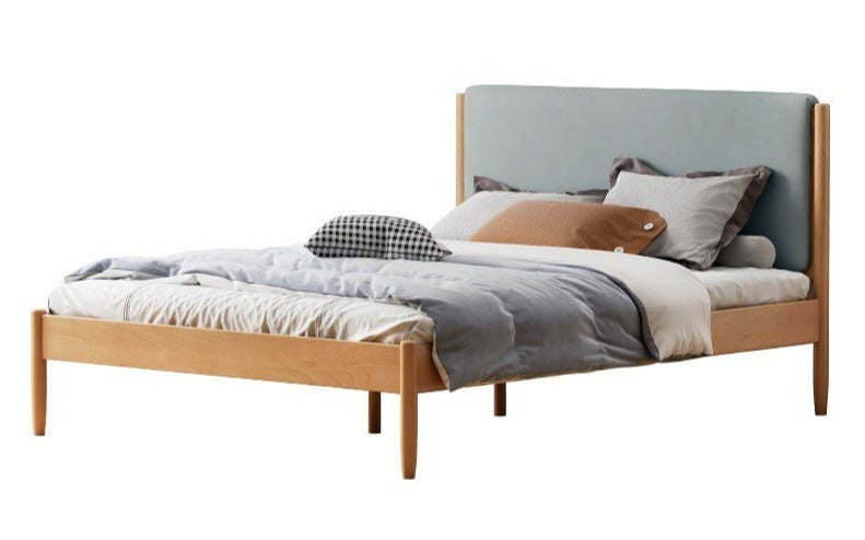 Beech solid wood Bed simple boys and girls<