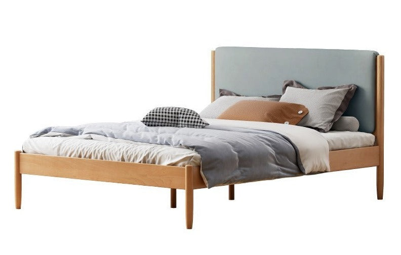 Beech solid wood Bed simple boys and girls<