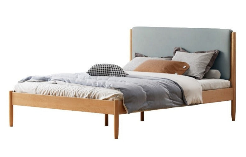 Beech solid wood Bed simple boys and girls<