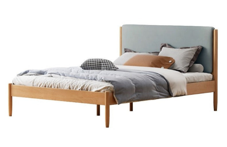 Beech solid wood Bed simple boys and girls<
