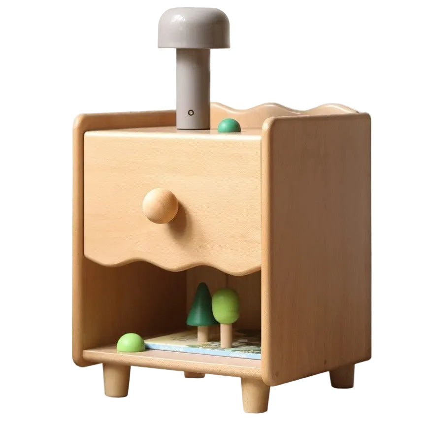 Beech Solid Wood Kids Nightstand