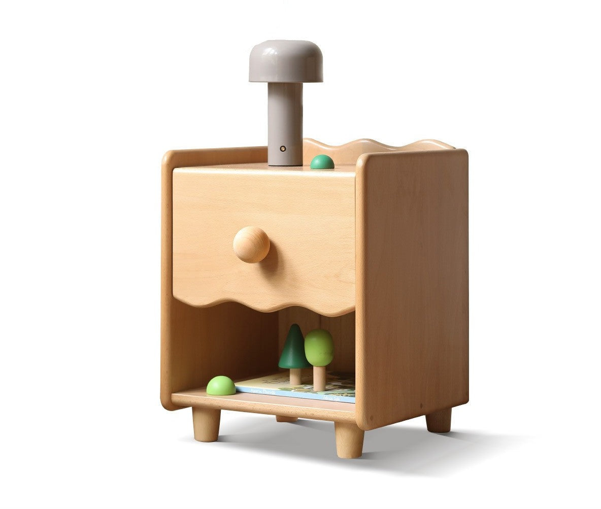 Kids nightstand Beech solid wood"