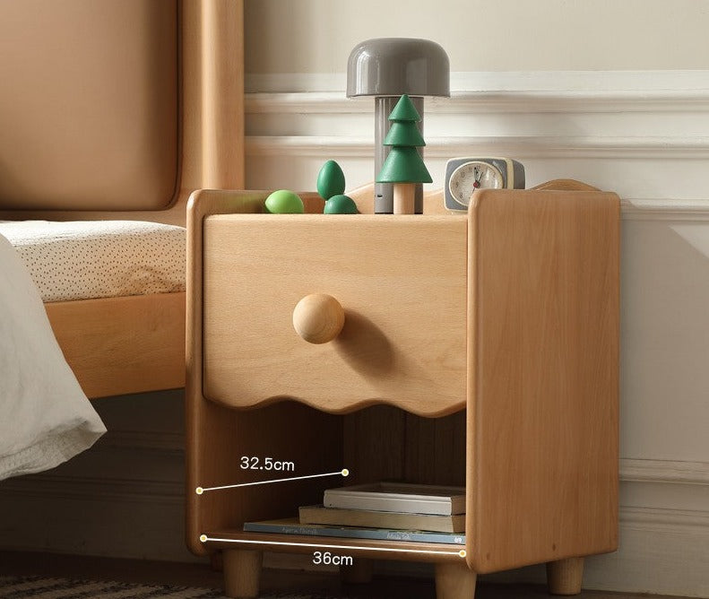 Beech Solid Wood Kids Nightstand