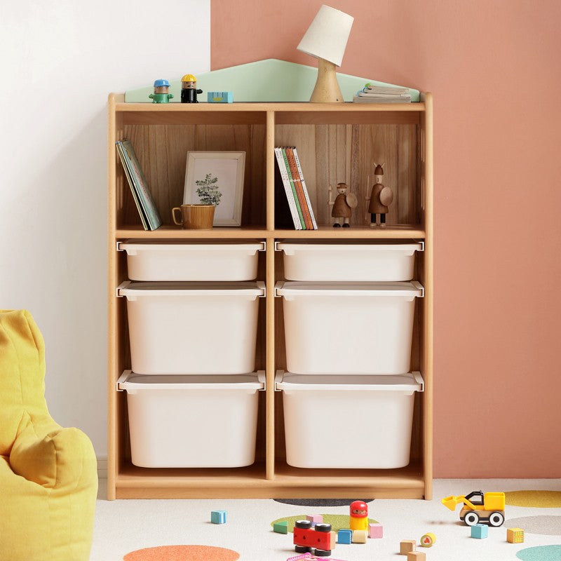 Beech Solid Wood Open Storage