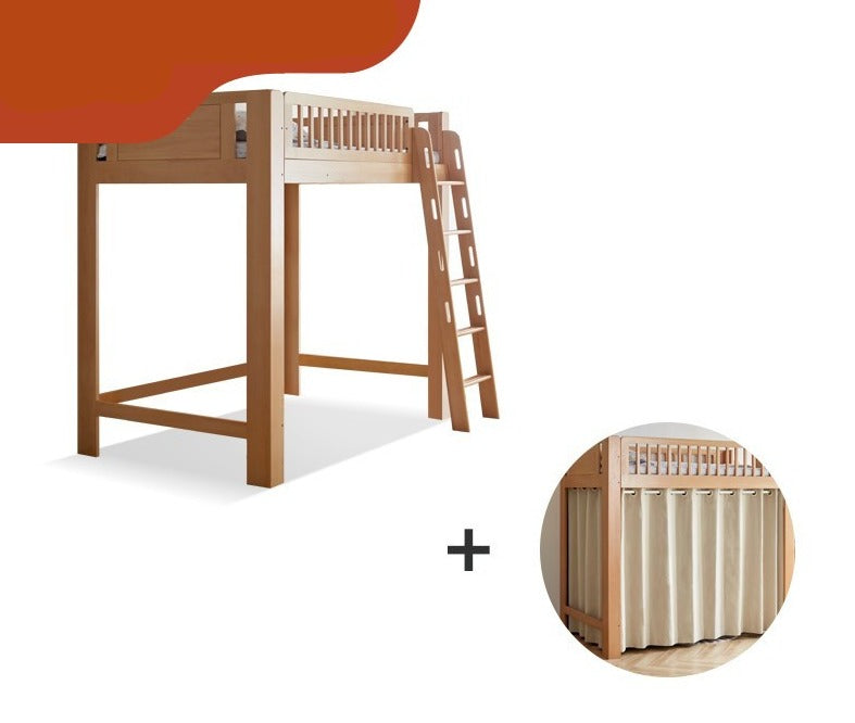 Loft bed Beech solid wood