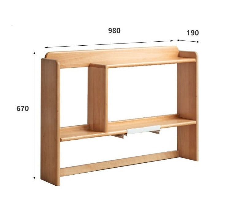 Oak, Beech Solid Wood Shelf Bookshelf