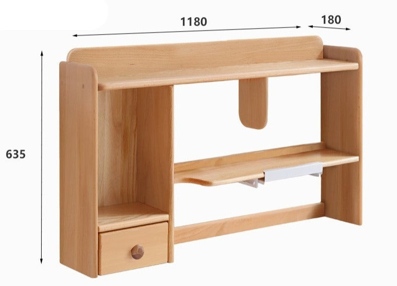 Oak, Beech Solid Wood Shelf Bookshelf