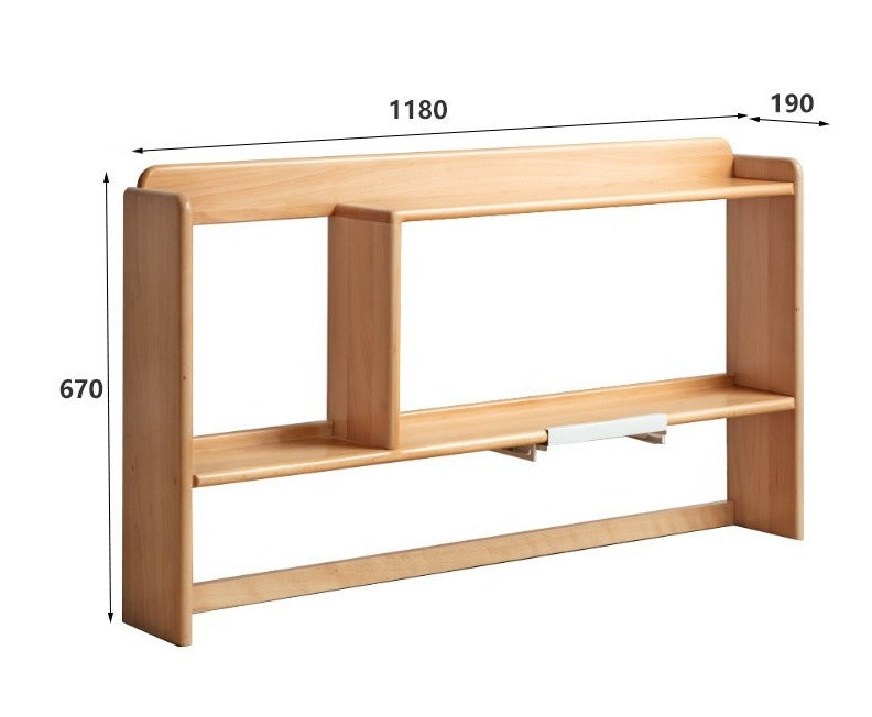 Oak, Beech Solid Wood Shelf Bookshelf