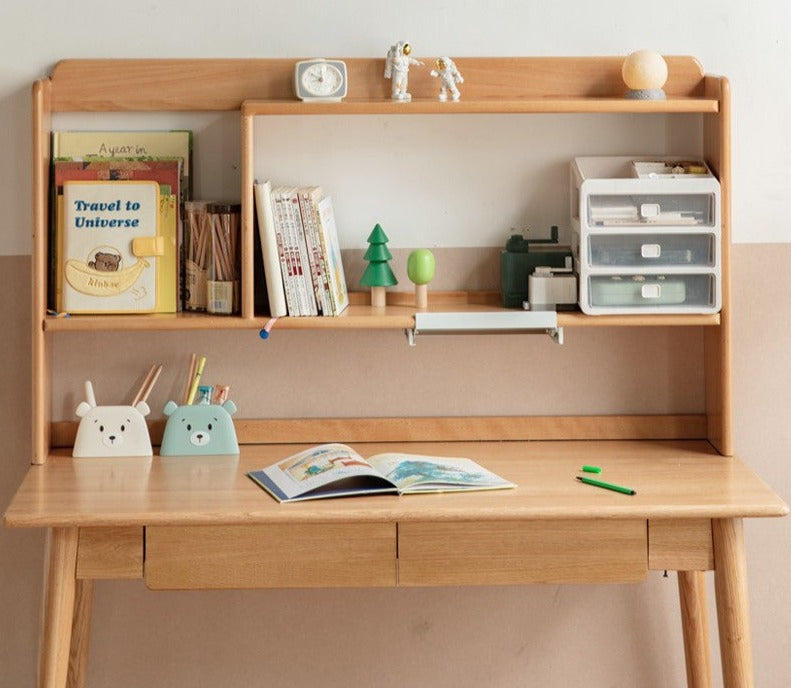 Oak, Beech Solid Wood Shelf Bookshelf
