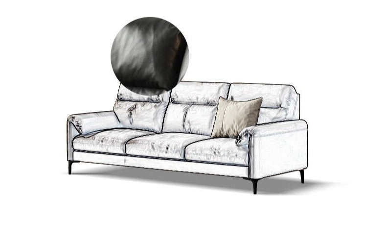 Luxury first layer cowhide sofa"