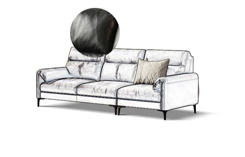 Luxury first layer cowhide sofa"