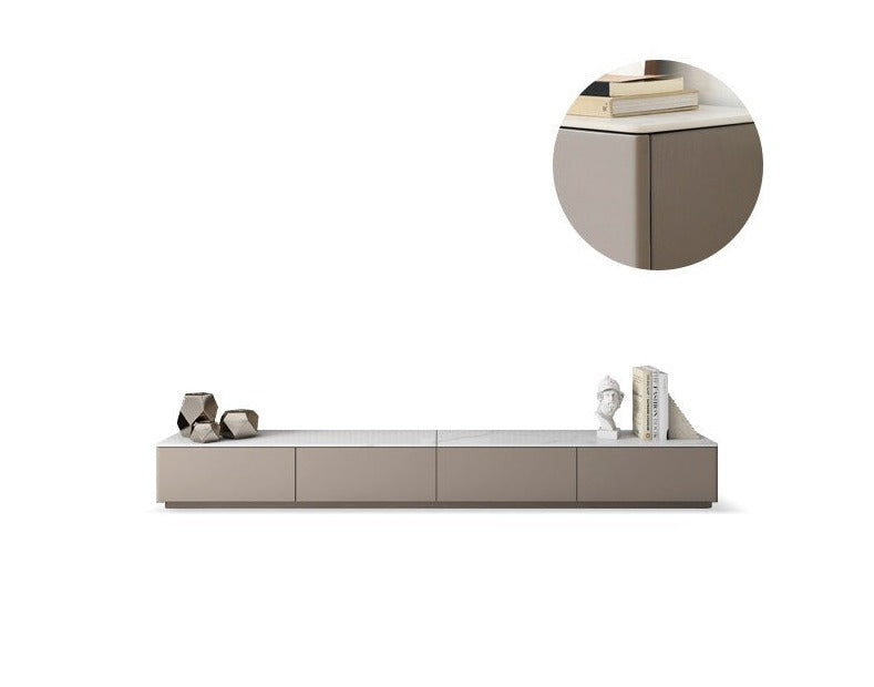 Rock slab TV stand Poplar solid wood*